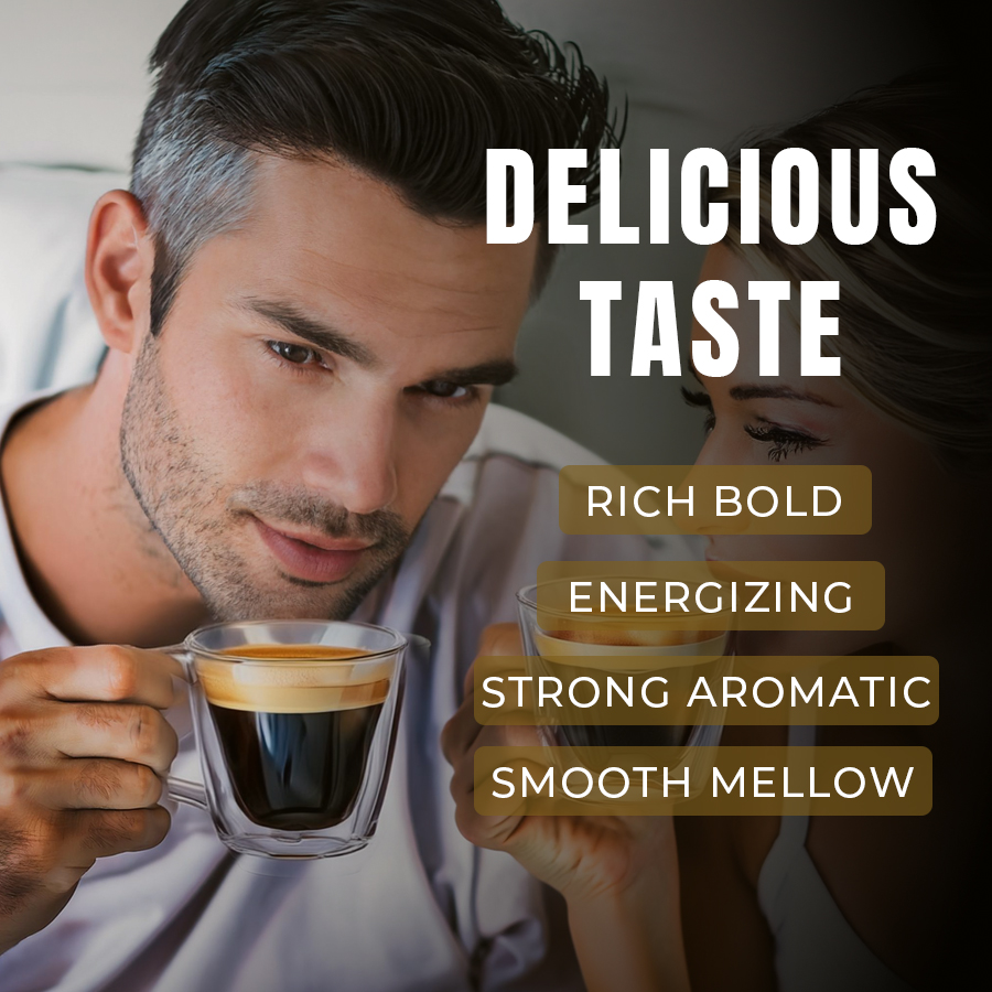 MR.STRONG COFFEE 5 IN 1 - ENERGY BOOSTER FOR MEN - BLACK COFFEE 5 IN 1